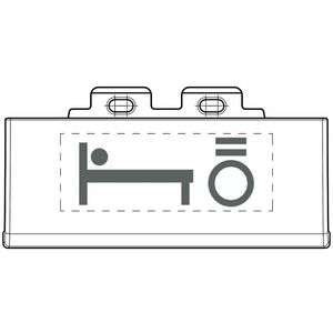 Set lenzen bed symbool antraciet Livinglight