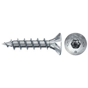 Spaanplaatschroef PowerFast 3,5x16mm TX verzonken kop VD verzinkt VVE=1000