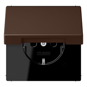 Wandcontactdoos met R/A klapdeksel slagvast LC32130