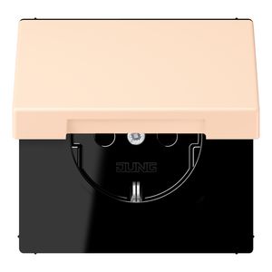 Wandcontactdoos met R/A klapdeksel slagvast LC32123