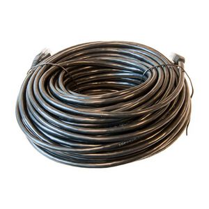 Patchkabel / netwerkkabel CAT5e UTP PVC molded zwart 30meter