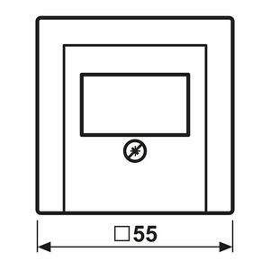 Afdekking ABAS wit voor speaker aansl.