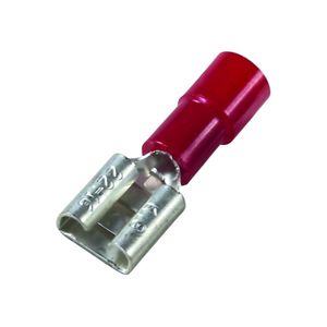 Zak a 100st. Vlakstekerhuls rood isol. 0,25-1,5/6,3x0,8 PC