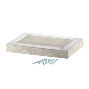 Eindstuk EI60 voor PLCS D061220 200x120 glasvezel grijs