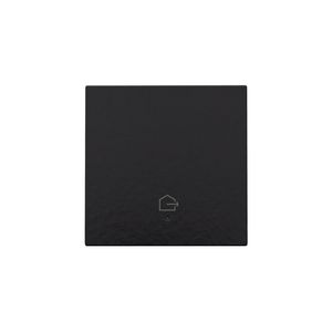 Afwerkingsset lens geconn. enkelv. Schakelaar piano black