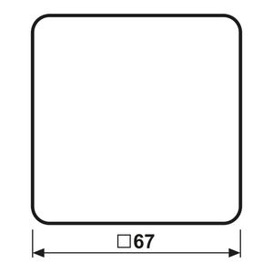 Schakelwip CD500 platina met lichtsymbool