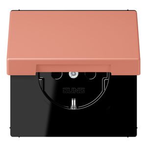 Wandcontactdoos met R/A klapdeksel slagvast LC32111