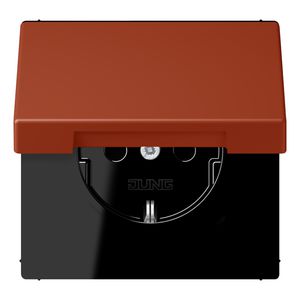 Wandcontactdoos met R/A klapdeksel slagvast LC32110