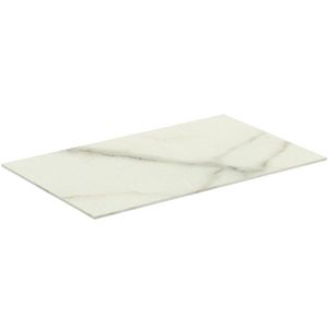 Conca keramisch afdekblad 600x373x6mm zonder uitsnijding white marble