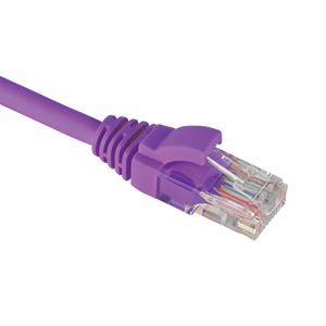 Patchkabel / netwerkkabel CAT6 UTP PVC molded paars 0.5meter