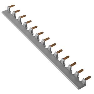 Verzamelrail S200C enkel fase 13 modules blauw VVE=15