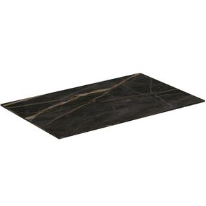 Conca keramisch afdekblad 600x373x6mm zonder uitsnijding black marble