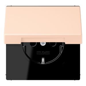 Wandcontactdoos met R/A klapdeksel slagvast LC32091