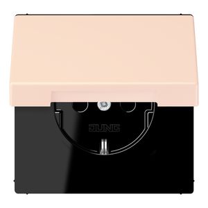 Wandcontactdoos met R/A klapdeksel slagvast LC32082