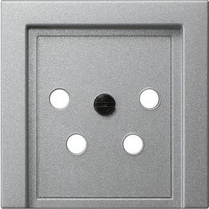 Afdekking KPN-aansluitdoos 4-p System 55 kl.alum.