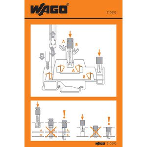 Instructiesticker 2-+3-etageklemmen Series 280+281 VVE=100