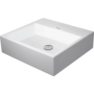 VERO AIR #235250 opzetwastafel 500mm wit zonder kraangat geslepen onderzijde