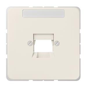 Afdekking wit voor mod.jack 1-voudig CD500