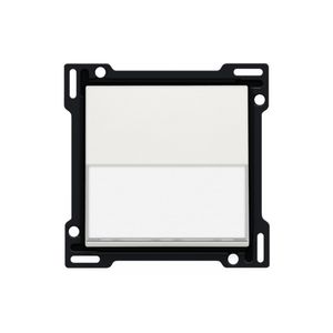 Afwerkingsset tekstveld enkelv. schakelaar/knop white