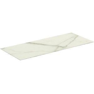 Conca keramisch afdekblad 1200x505x6mm zonder uitsnijding white marble