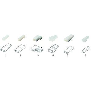 Zak a 100st. Isoleerhuls vorm 1 PVC 6,3mm