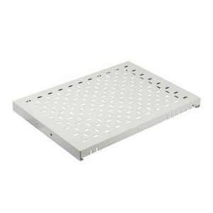 Vast geventileerd legbord 19" 1HE 1000mm RAL7035 Actassi