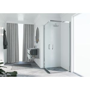 Hoekinstap Zeph 2.0 Hoekinst. 92 VeR92-95 Helder Glas Chroom