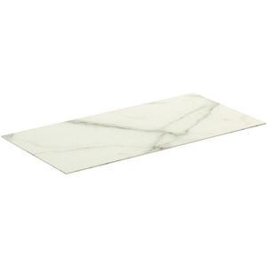Conca keramisch afdekblad 1000x505x6mm zonder uitsnijding white marble