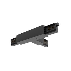 Spanningsrail ONE TRACK T-voed binnen/rechts 9016 dali zwart