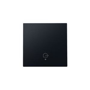 Afwerkingsset lens geconn. enkelv. Schakelaar black