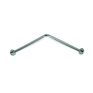 Gordijndrager hoek RVS glanzend gepol. Ø20 - 0,90x0,90 m