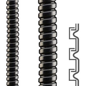 Rol a 50m. Beschermslang met. PVC mantel 4x7mm IP68 ESD zw.