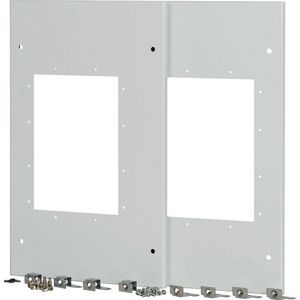 Frontplaten voor 2x IZMX16 uitrijdbaar B=800mm
