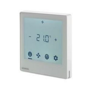Touchscreen ruimtethermostaat 2-/4- pijps fan coil zwart