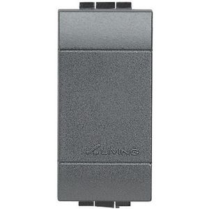 Blindplaat antraciet 1 module Livinglight VVE=10
