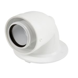Korte concentrische bocht 60/100 mm