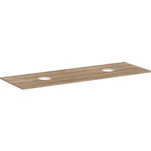 Console 1560x550mm m 2 uitsp.en Waskom zonder kraangat Xelu Q