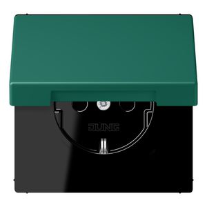 Wandcontactdoos met R/A klapdeksel slagvast LC32040