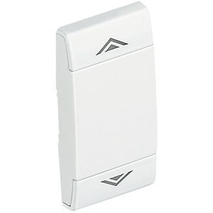 Wipschakelaar wit OP/NEER 1 module Livinglight VVE=10