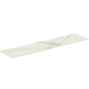 Conca keramisch afdekblad 1600x373x6mm zonder uitsnijding white marble