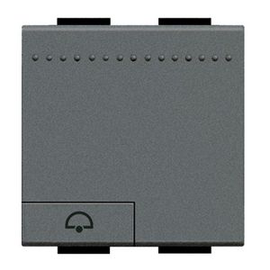 Wipschakelaarmet bel symbool 2 mod. antraciet Livinglight