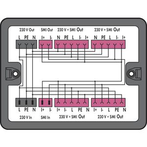 Verdeeldoos 230V + SMI 2 ingangen 899-631/405-000