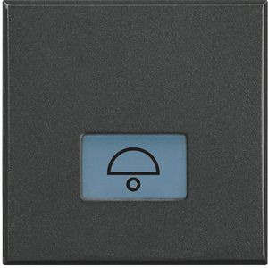 Toets bel symbool verlicht 2 modulen Axolute Antraciet
