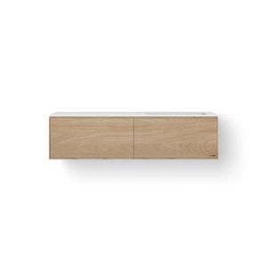 Solid Facet 140cm bovenbl wasbak 500mm re meube+2 las oud gr