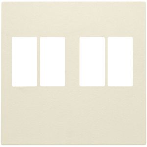 Afwerkingsset 2-voudige luidsprekeraansl. cream