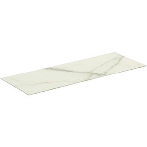 Conca keramisch afdekblad 1000x373x6mm zonder uitsnijding white marble