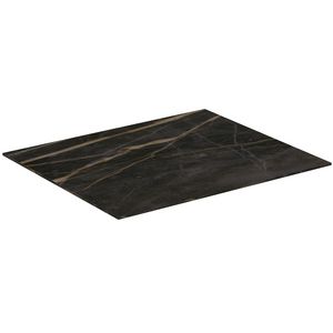 Conca keramisch afdekblad 600x505x6mm zonder uitsnijding black marble