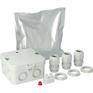 Gietmofpakket kabeldoos AK1-M25 incl. giethars + 3 schroefw.