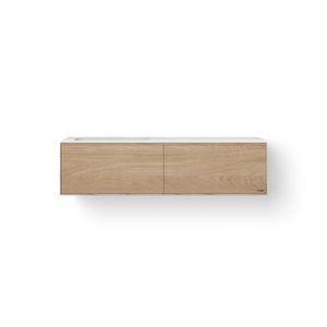 Solid Facet 140cm bovenbl wasbak 500mm li meube+2 las oud gr