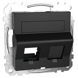 Schuine afdekking-2V-Draagring/tekstvlak/stofschuif-Mat zwar